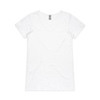 Wo's Bevel V Neck Tee | 4010