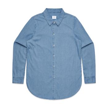 Wo's Blue Denim Shirt | 4042