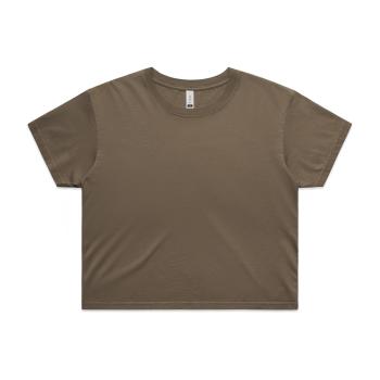 Wo's Faded Crop Tee | 4062F
