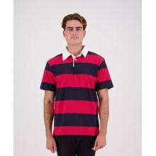 Short-Sleeved Striped Rugby Jersey SS-RJS Hoodies and Sweats from Challenge Marketing NZ