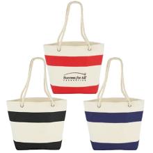 Capri Stripes Cotton Shopper Tote Bamboo Cotton & Calico from Challenge Marketing NZ