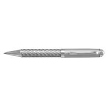 Carbon Fibre Silver Ballpoint Pen Pens - Metal from Challenge Marketing NZ