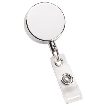 Metal Zip Pull Badge Holder