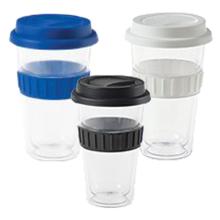 Plastic Double-Walled Mug - 350ml Coffee Cups from Challenge Marketing NZ