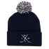 Acrylic Roll-Up Beanie with Pom Pom Beanies from Challenge Marketing NZ