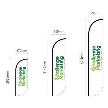 Convex Curve Shape Flag
