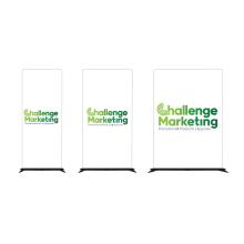 Polyester Sleeve Floor Display Flags, pull-up banners, marquees and signage from Challenge Marketing NZ