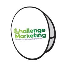 Round Pop Up Banner Flags, pull-up banners, marquees and signage from Challenge Marketing NZ