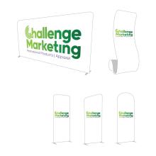 Stretch Fabric Display Flags, pull-up banners, marquees and signage from Challenge Marketing NZ