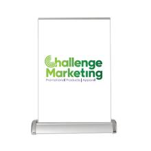 Table Top Pull Up Banner Flags, pull-up banners, marquees and signage from Challenge Marketing NZ