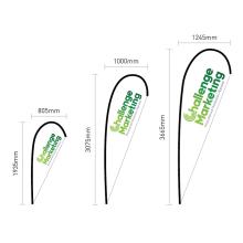 Tear Drop Flag Flags, pull-up banners, marquees and signage from Challenge Marketing NZ