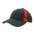 6 Panel Brushed Heavy Cotton Cap with Crown Inserts & Contrasting Peak Under & Strap Caps from Challenge Marketing NZ