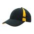 6 Panel Brushed Heavy Cotton Cap with Crown Inserts & Contrasting Peak Under & Strap Caps from Challenge Marketing NZ