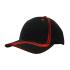 6 Panel Brushed Heavy Cotton Cap with Waving Stripes on Crown & Peak Caps from Challenge Marketing NZ