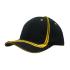 6 Panel Brushed Heavy Cotton Cap with Waving Stripes on Crown & Peak Caps from Challenge Marketing NZ