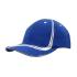 6 Panel Brushed Heavy Cotton Cap with Waving Stripes on Crown & Peak Caps from Challenge Marketing NZ