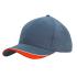 6 Panel Brushed Heavy Cotton Cap with Indented Peak Caps from Challenge Marketing NZ