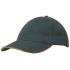 6 Panel Brushed Heavy Cotton Cap with Coloured Sandwich Trim Caps from Challenge Marketing NZ