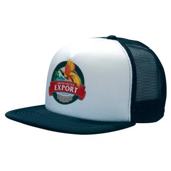 5 Panel Trucker Trucker Mesh Cap With Flat Peak