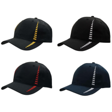 6 Panel Breathable Poly Twill with Small Check Patterning Caps from Challenge Marketing NZ