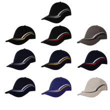 6 Panel Brushed Heavy Cotton Cap with Curved Embroidery on Crown and Peak Caps from Challenge Marketing NZ