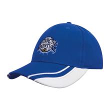 6 Panel Brushed Heavy Cotton Cap with Curved Peak Inserts Caps from Challenge Marketing NZ