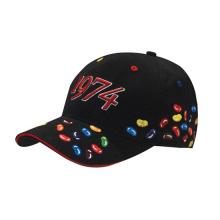 6 Panel Brushed Heavy Cotton Cap with Jelly Bean Embroidery Caps from Challenge Marketing NZ