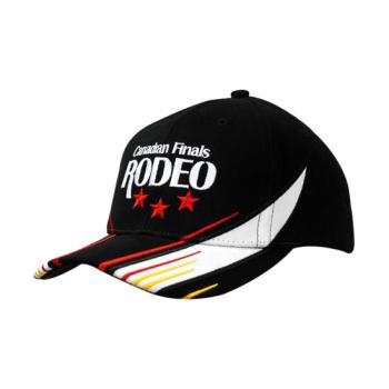 6 Panel Custom - Brushed Heavy Cotton Cap with Fabric Inserts/Lines on Crown & Peak