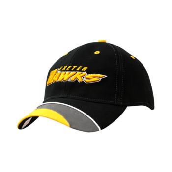 6 Panel Custom - Cotton Cap with Crown/Peak Inserts 3D Stitching