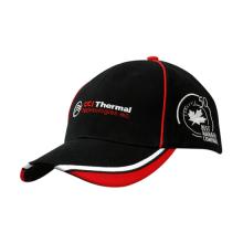 6 Panel Custom - Cotton Cap with Crown Piping & Peak Trim/Embroidery Caps from Challenge Marketing NZ