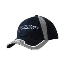 6 Panel Custom - Heavy Cotton Cap with Fabric Insert on Crown & Peak Inserts/Embroidery Caps from Challenge Marketing NZ