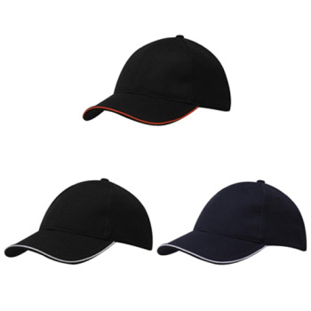6 Panel Double Pique Mesh Cap with Open Sandwich