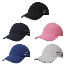 6 Panel Sports Microfibre Cap with Piping and Sandwich Caps from Challenge Marketing NZ