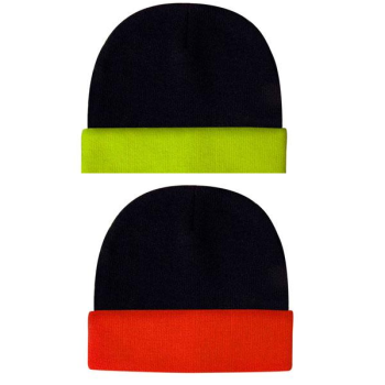 Luminescent Safety Acrylic 2 Tone Beanie