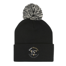 Acrylic Roll-Up Beanie with Pom Pom Beanies from Challenge Marketing NZ