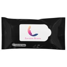 Antibacterial Wipes - Black First Aid from Challenge Marketing NZ