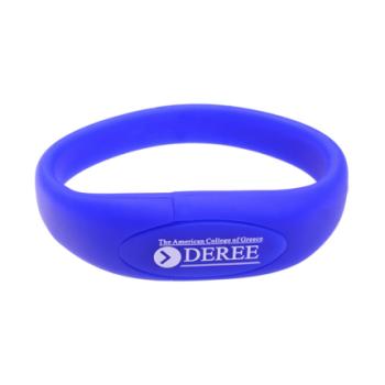 Oval Silicone Wristband Flash Drive