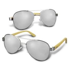 Aviator Mirror Lens Sunglasses - Bamboo Sunglasses from Challenge Marketing NZ
