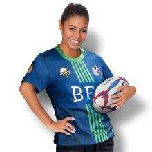 Custom Womens Rugby T-Shirt Sublimation - Sportswear Design Your Own for sale by Challenge Marketing Custom Womens Rugby T-Shirt Sublimation - Sportswear Design Your Own from Challenge Marketing NZ