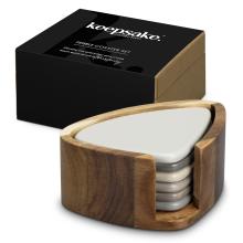 Keepsake Pebble Coaster Set Premium Giftware from Challenge Marketing NZ