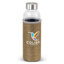 Venus Glass Bottle - Natural Sleeve Drink Bottles- Glass from Challenge Marketing NZ