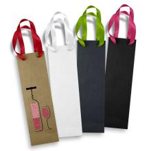 Wine Ribbon Handle Paper Bag Gift Bags for sale by Challenge Marketing Wine Ribbon Handle Paper Bag Gift Bags from Challenge Marketing NZ