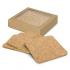 Oakridge Cork Coaster Square Set of 4 Coasters from Challenge Marketing NZ