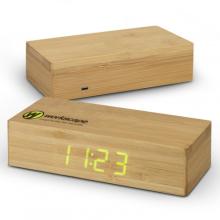 Bamboo Wireless Charging Clock Wireless Chargers from Challenge Marketing NZ