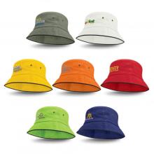 Bondi Bucket Hat - Black Sandwich Trim Hats from Challenge Marketing NZ