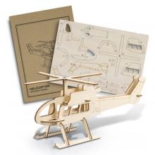 BRANDCRAFT Helicopter Wooden Model Models from Challenge Marketing NZ