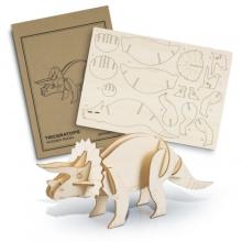 BRANDCRAFT Triceratops Wooden Model Models from Challenge Marketing NZ