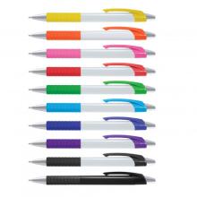 Cleo Pen - White Barrel Pens - Plastic from Challenge Marketing NZ