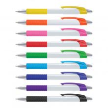 Cleo Pen - White Barrel Pens - Plastic from Challenge Marketing NZ