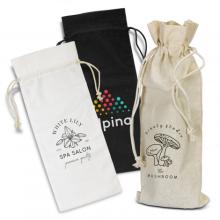 Cotton Wine Drawstring Bag Gift Bags from Challenge Marketing NZ